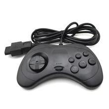 High quality black game controller Classic gamepad joystick wired game pad for sega saturn