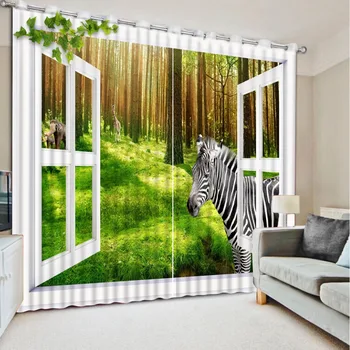 

forest curtains Luxury Blackout 3D Window Curtains For Living Room Bedroom window curtains