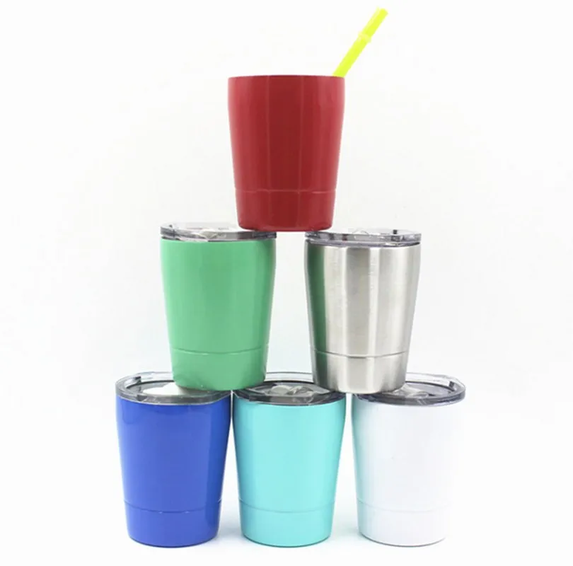 Kids Tumbler BPA Free Cups 8 oz with Spill Proof Slip Lids Plastic Kids Tumbler BPA Free Cups 8 oz with Spill Proof Slip Lids Plastic