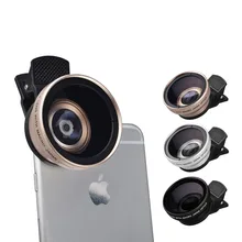 2 in 1 Professionele HD 37mm 0.45X Super Wide Angle Lens 12.5X Macro Lens For iPhone 5 5s 6 6s 7 Plus Mobile Camera Lentes Kit