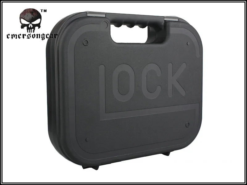 Тактический пластиковый пистолет emersongear GLOCK Жесткий ABS кейс для пистолета хранения с замком для переноски пистолета коробка передач игрушечный пистолет чехол с подкладкой из пены