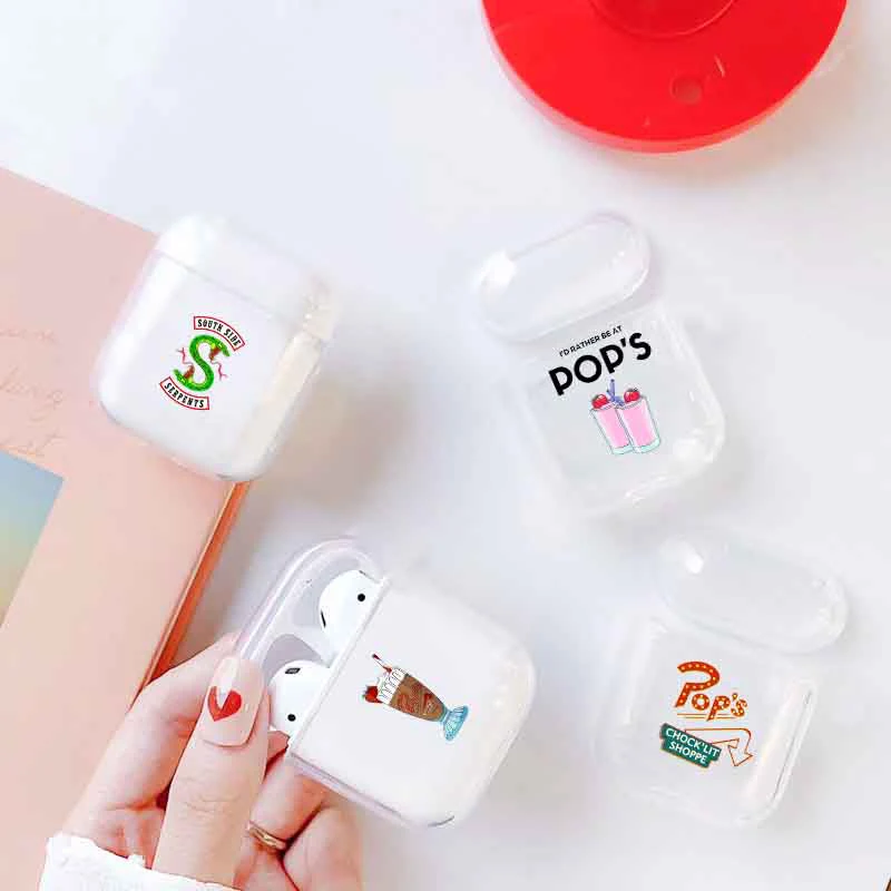 

Hard Pop's Chocklit Shoppe Earphone Case For Apple Airpods Case Cover Transparent Clear Luxury Earphone Case For Airpods Cases