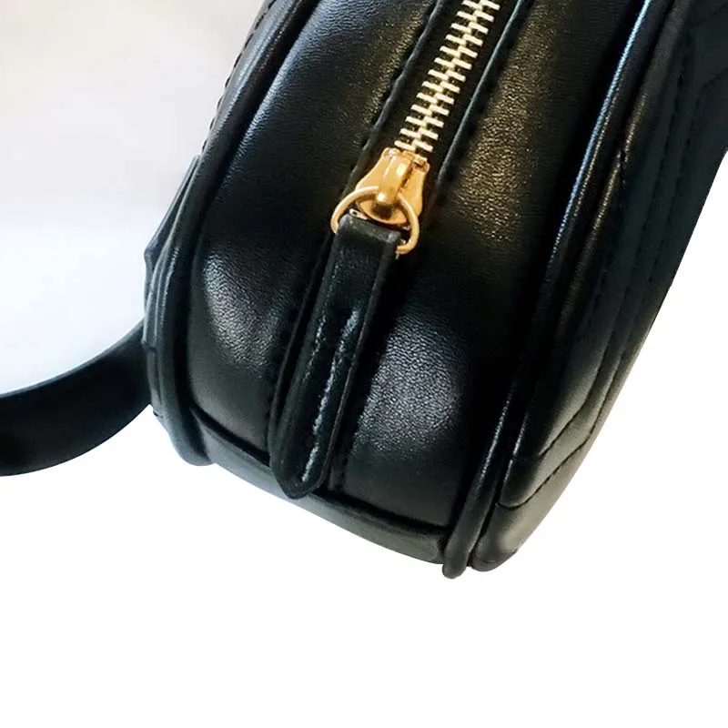 Женская поясная однотонная мини маленькая круглая поясная сумка женская модная Стеганая Кожаная поясная Сумка повседневная женская сумка через плечо нагрудная сумка для путешествий