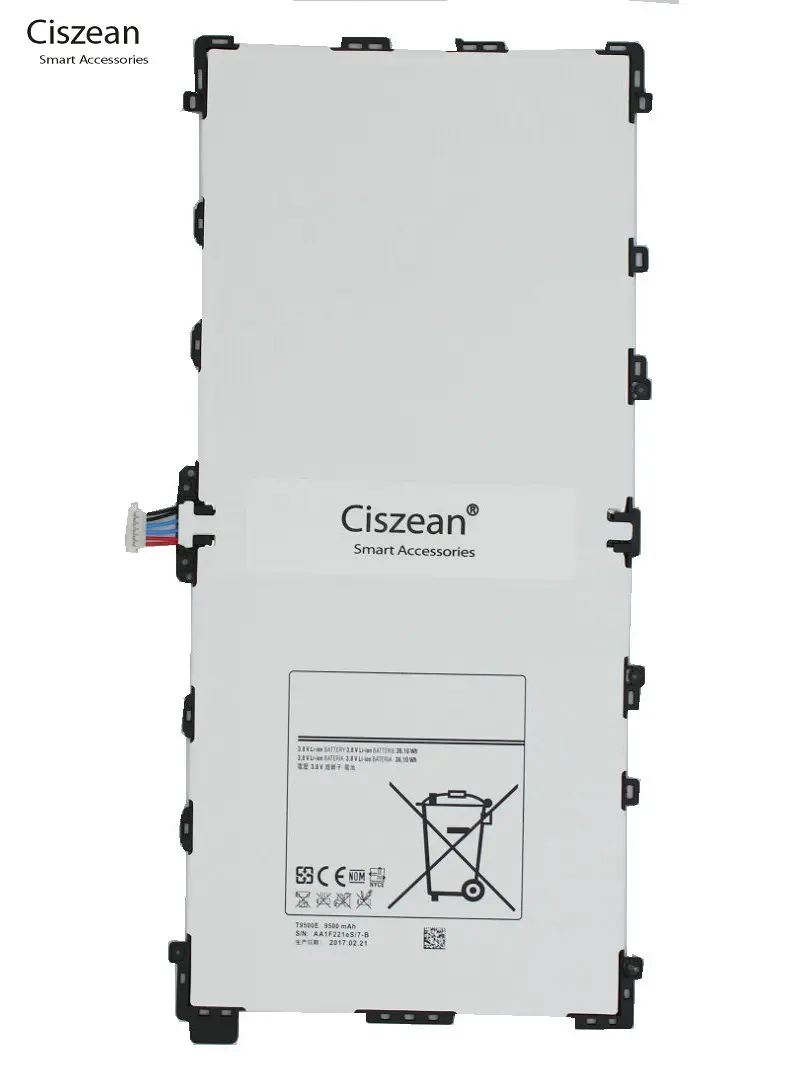 Ciszean 1x9500 мАч Сменный аккумулятор для Samsung Galaxy Note Pro 12 2 SM P900 P901 P905 T9500C T9500E T9500U T9500K +