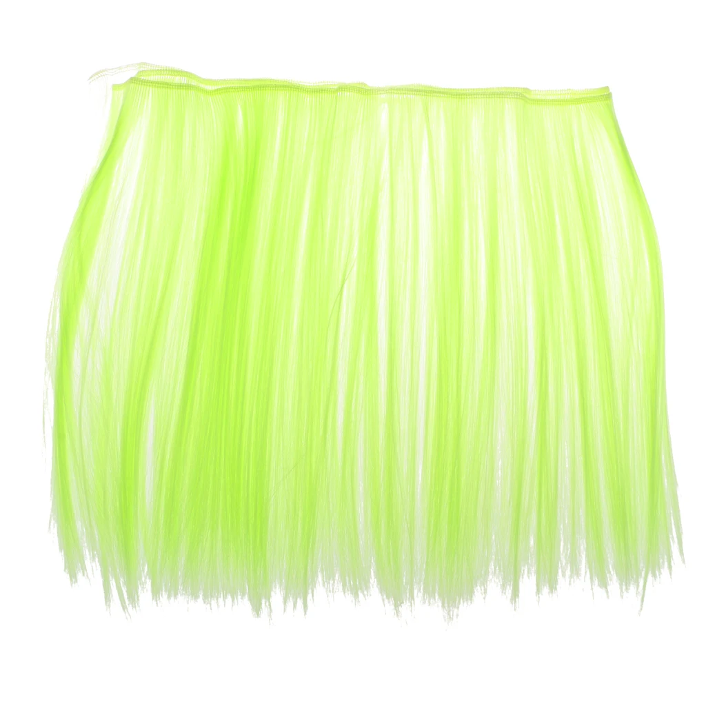25x100cm Doll Wig Colorful Straight Long Hair Hair Extensions Wig DIY&Repair Accessory Fit for All Girl Dolls Making 8 Colors 
