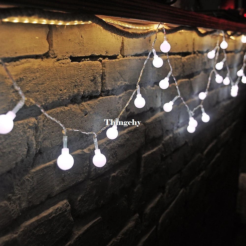 Гирлянда с вишневым шариком 5 м 28 светодиодов 220В|led christmas decorations|led christmasled cherry |