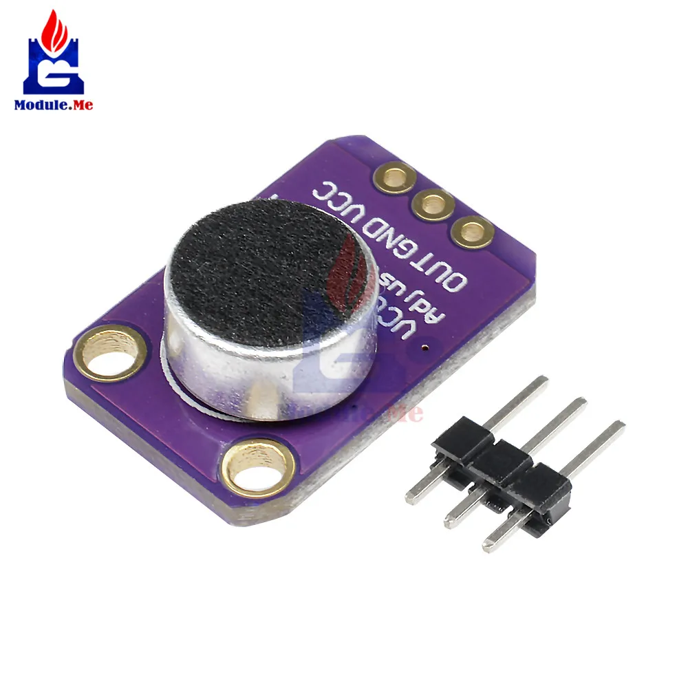 

NEW GY-MAX4466 MAX4466 Electret Microphone Amplifier Module Adjustable Gain OUT GND VCC Amplifier Board 2.4-5V DC For Arduino
