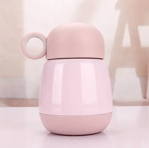 Pink Garrafa Termica, Вакуумная чашка из нержавеющей стали, чашки для живота, портативный термос, кружка 245 мл, мультяшный термос, яркие цвета, Termo - Цвет: Pink