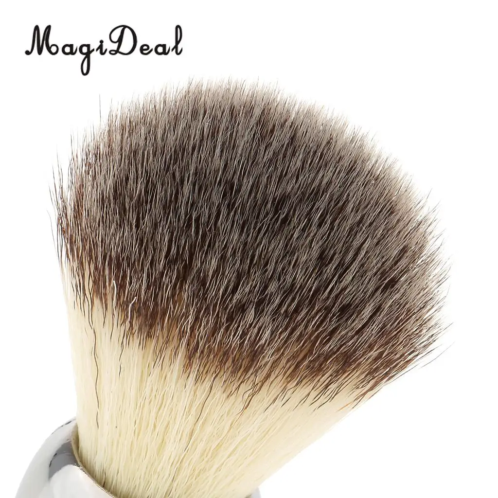 MagiDeal Mens Beard Grooming Kit with Shaving Brush Straight shaving Razor Bowl Safety Stand Men Facial Beard Cleaning 