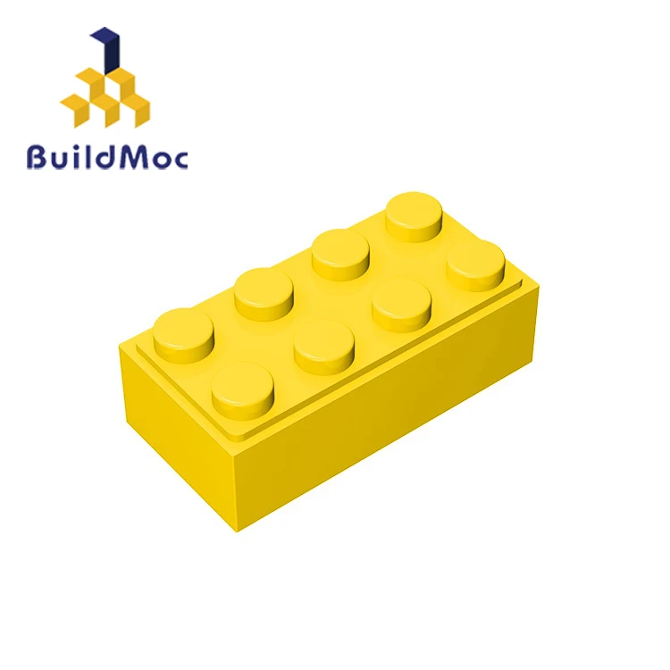 BuildMOC совместимые сборные частицы 3001 2x4 для строительных блоков части DIY логотип