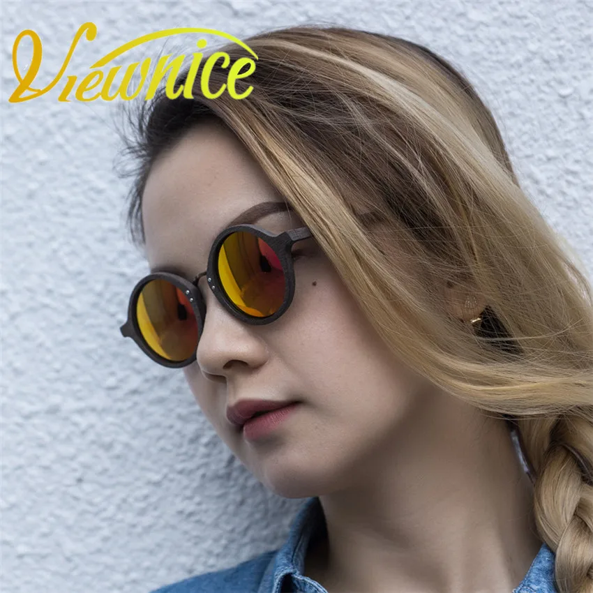 Vision Gafas de sol Hombre деревянный поляризованный Polaroid вогнуто-выпуклые стекла для солнцезащитных очков de soleil pour femmes homme miroir anti-UV400 V251205