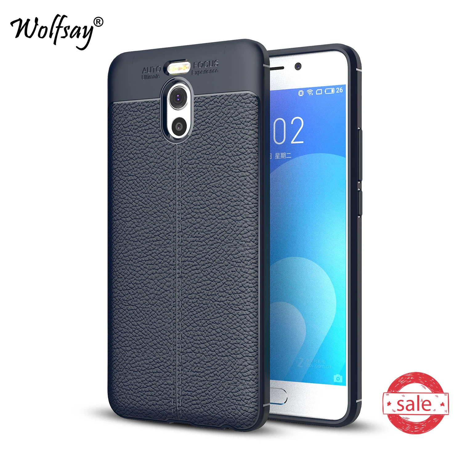 

Phone Case Meizu M6 Note 5.5" Cover cases Meizu M6 Note Litchi Pattern Soft TPU Wolfsay Case sFor Meizu M 6 Note M721H Fundas