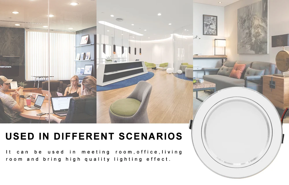 220V LED Downlight Round Recessed 5W 9W 12W 15W 18W White/Warm white LED Spot Lighting Led Bulb For Bedroom Kitchen Diningroom