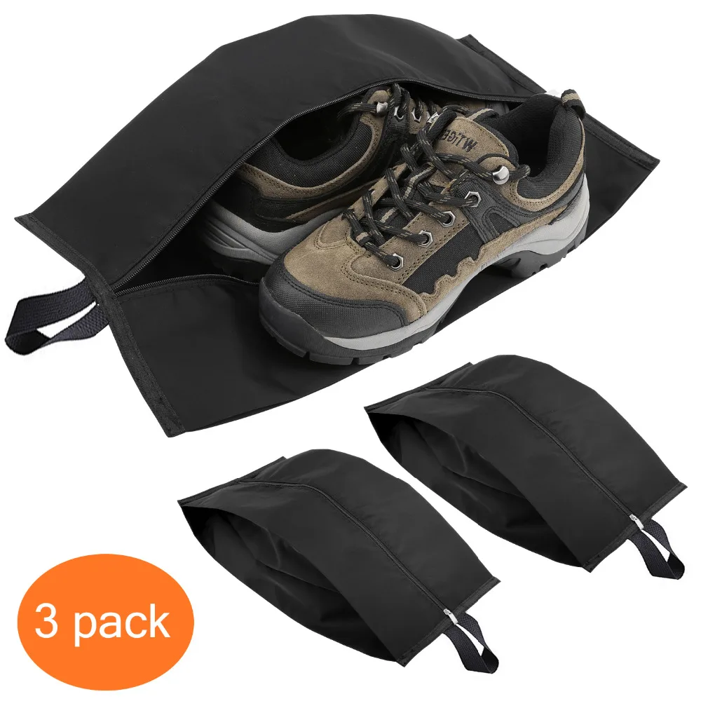 MOKO Portable Travel Shoe Bags Storage Case with Zipper Closure (15.5