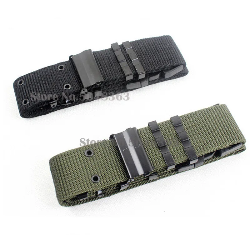 

Mens Airsoft Military Tactical Belt Unisex Durable Hunting Outdoor Utility Adjustable Waistband Waist Support Training Belts