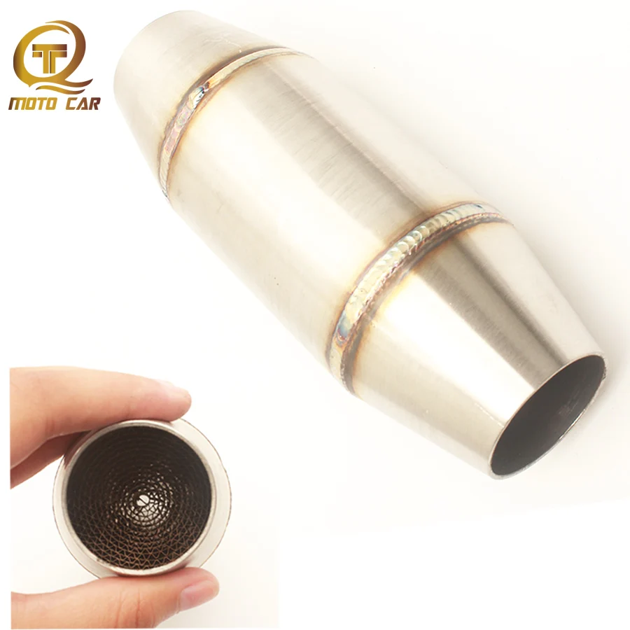 

Universal Motorcycle Exhaust Catalyst Mid Pipe 35MM Modified Muffler Expansion Chamber Sports Escape MOTO Katalysator Motorrad