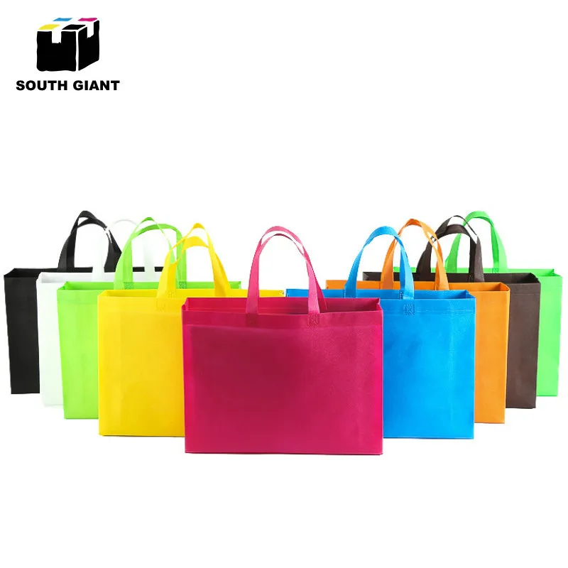 Personalized Foldable Reusable Nonwoven Shopping Bags with Shoulder Strap and Custom Logo for Eco-friendly Grocery and Cloth Carrying image 5