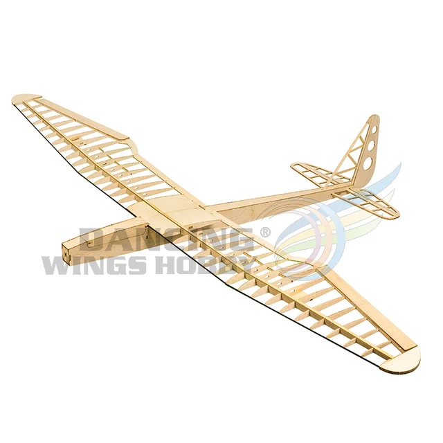 RC Glider Plane Sunbird Airplane Toy 1.6M Laser Cut Balsa Wood Airplane Gliders Model Building