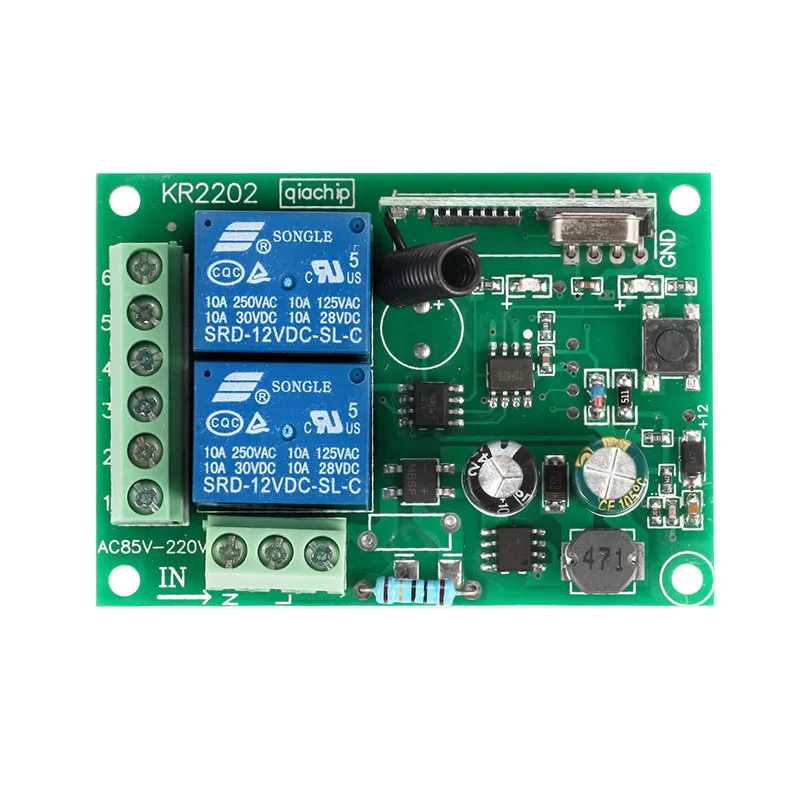SienSen 220 В двухсторонний беспроводной дистанционный контроллер и 433 МГц два 2 кнопки 1527 обучения пульт дистанционного управления KR2202-4