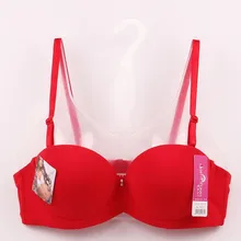 Women Solid Seamless 1/2 Cup Bra Padded Push Up Bra Underwire Bra Solid Color valmont molded lift underwire bra 1802