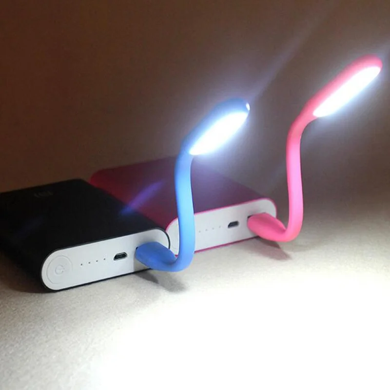 Маленький гибкий USB светодиодный светильник энергосберегающий ночник книжный