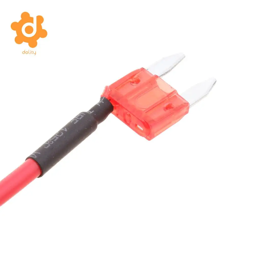 5 Pieces Car Truck Boat 10A 32V ATM APM Mini Blade Fuses with 16 AWG Wire