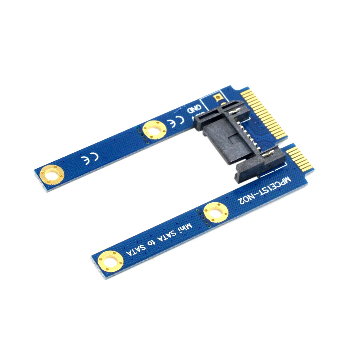 

2017 Mini PCI-E mSATA SSD To Flat SATA 7p Hard Disk Drive PCBA Extension Adapter For Computer PC Laptop LJJ0215