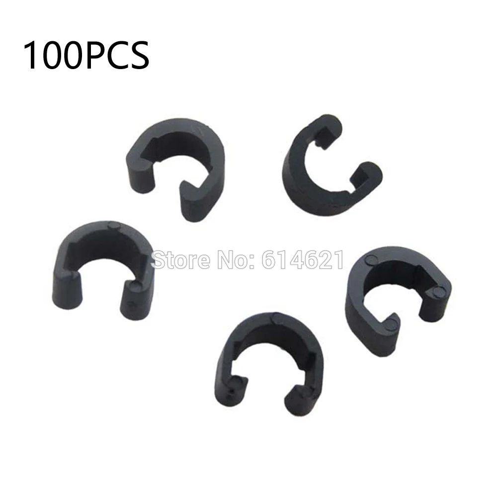 100pc C Shaped Buckle Clip Mountain Road Bike Brake Line Transmission