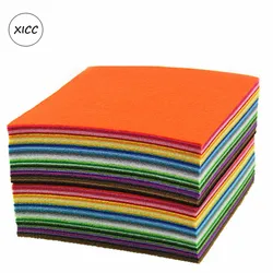 XICC-tela no tejida de fieltro hecha a mano, Material de costura de aguja de poliéster, muñecas de juguete coloridas, manualidades DIY, decoración del hogar, 1mm