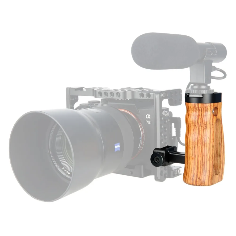 NICEYRIG камера с деревянной ручкой DSLR ручка для камеры стабилизатор НАТО рельсовый