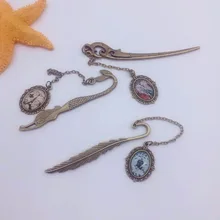 Новейший винтажный дизайн, сплав, закладки для книг, креативные ретро металлические закладки, принадлежности, подарок, Русалка, бисером, модная Закладка