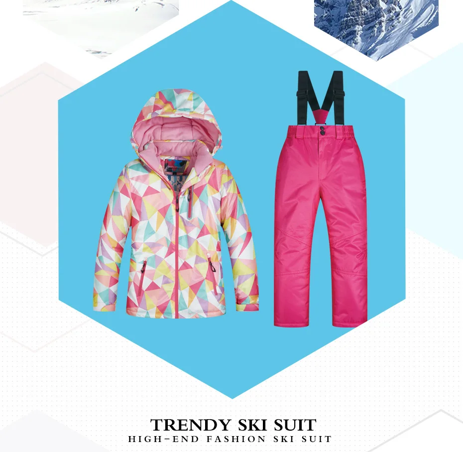儿童滑雪服套装模板_03
