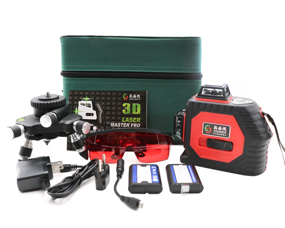

2018 New 12Lines 3D Laser Level Self-Leveling 360 Horizontal And Vertical Cross Super Powerful Red Laser Beam Line