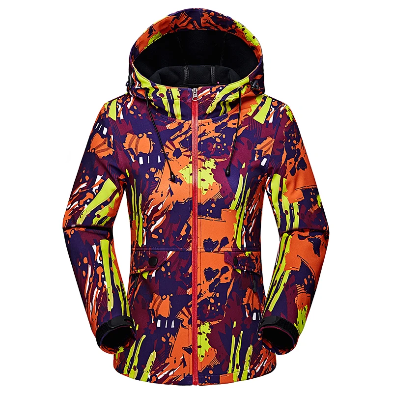 Женская теплая ветровка с защитой от ветра и флиса|softshell jacket|softshell jacket waterproofhiking