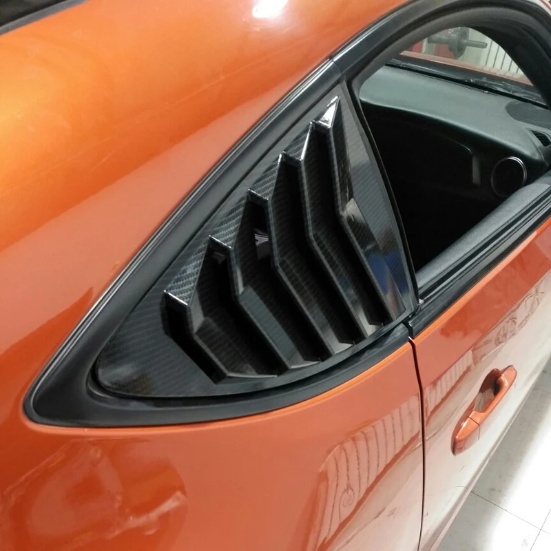 

For Toyota 86, Subaru BRZ 2012-2018 Black Car-Styling Side Rear Window Scoop Louver Shutter Sticker Cover Trim Auto Accessories