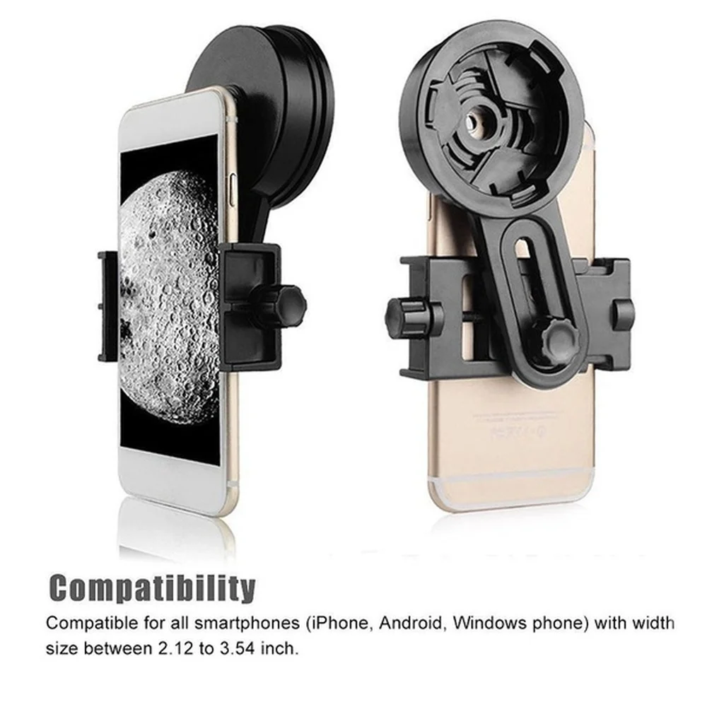 مجهر أحادي تلسكوب الإكتشاف نطاقات العالمي كاميرا الهاتف المحمول محول حامل بسيط الهاتف كليب شحن مجاني