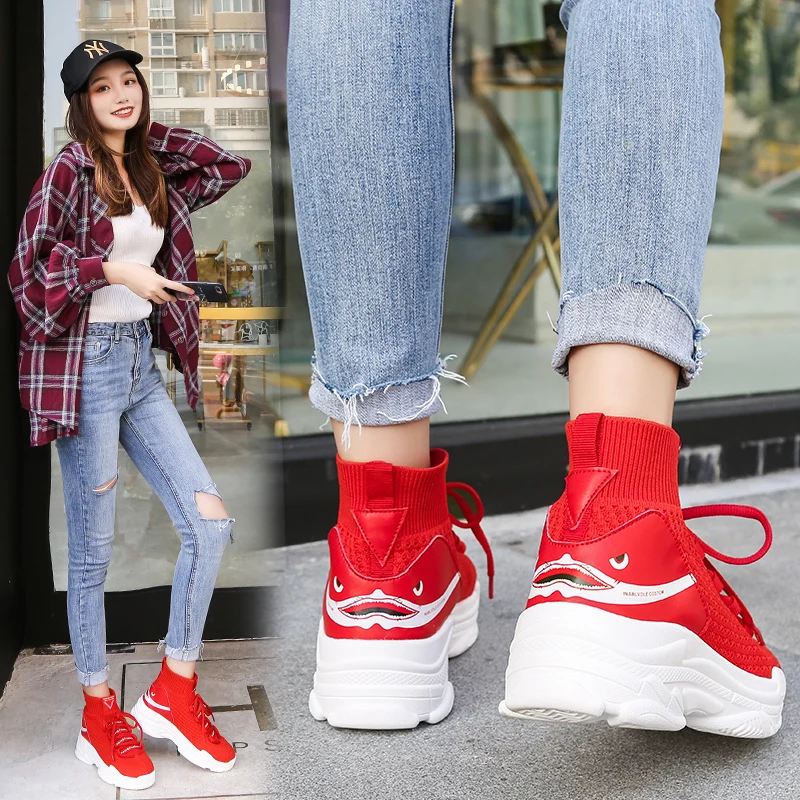 

Dropshipping Business For VIP Enzo Coelho- Sneakers Men High Top Running Platform Chunky Sneakers Air mesh Trainers Shoes