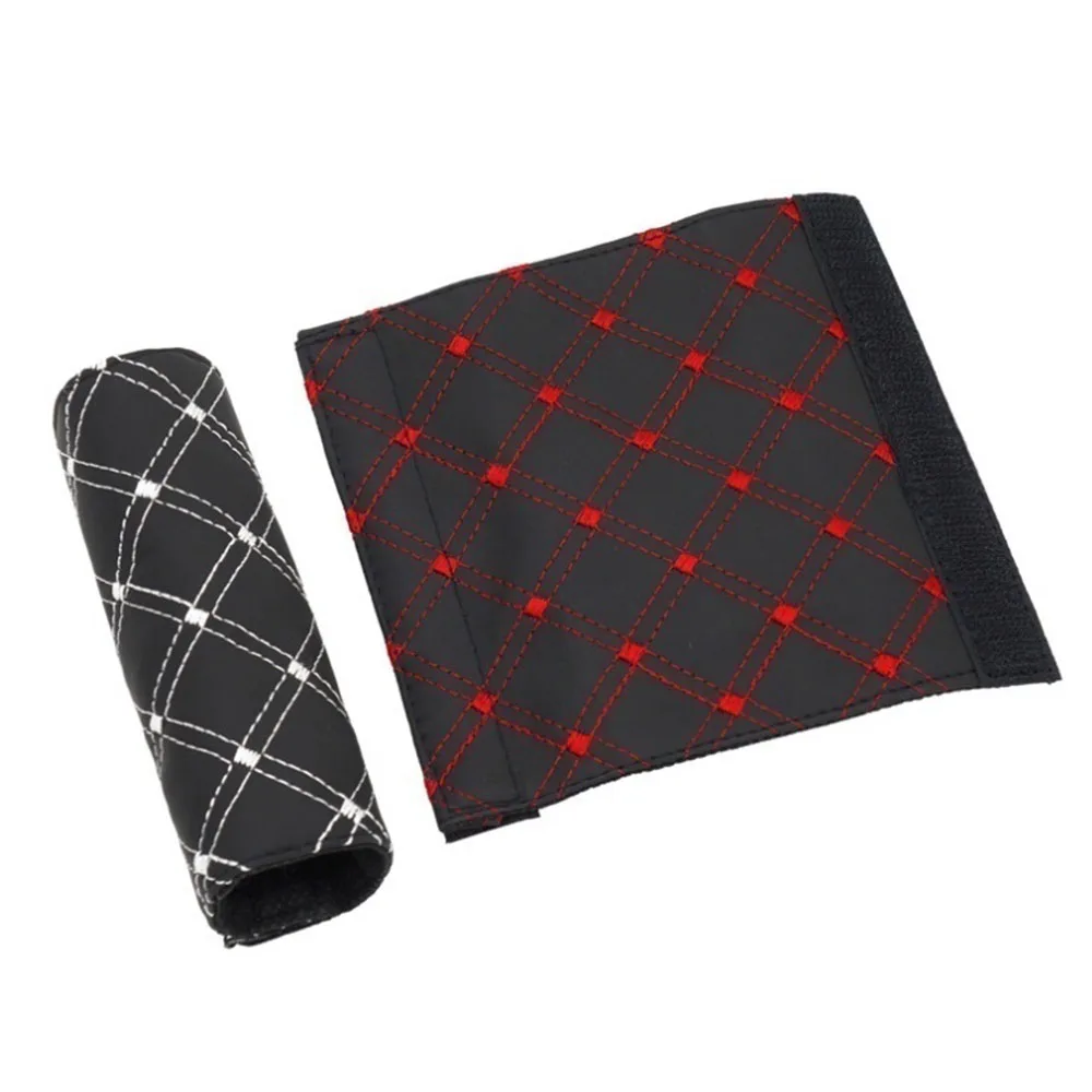 

2PCS Car HandBrake Parking Brake Case & Gear shift case Cover Kits Handbrake Protective Case Gear Lever Cover hand brake cover