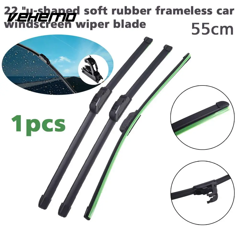 Vehemo U Type Rubber Wiper Bar Windshield Wiper Blade Window Car