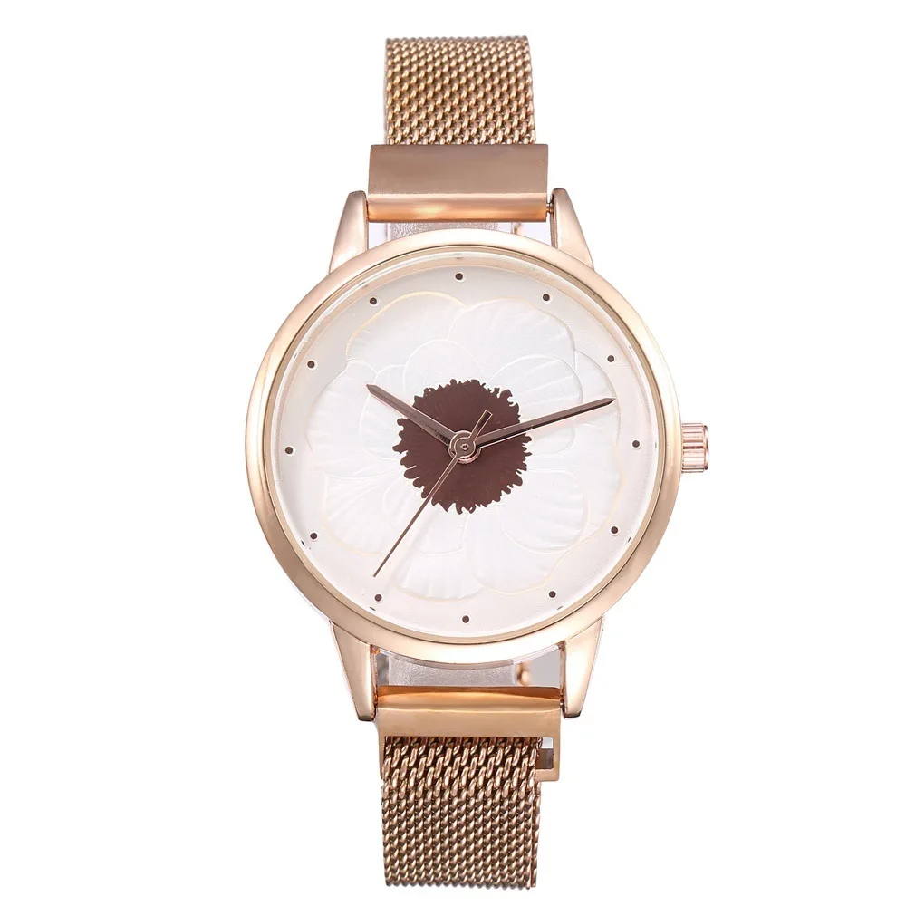 New women Watches Top Brand Luxury Ladies Mesh Belt Ultra-thin Watch Stainless Steel Waterproof Clock Quartz Watch