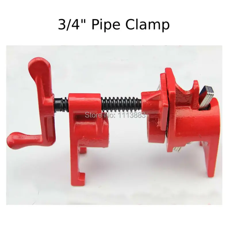 Woodworking Clamps Clips For Wood Carpenter Tools German Style Heavy Duty 3/4 Inch Pipe Clamp