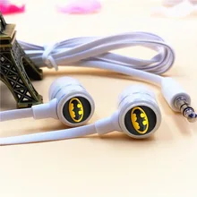 Anime Batman Cartoon In-ear Earphones 3.5mm Stereo Earbuds Phone Music Sport Game Headset for Iphone Samsung MP3 MP4 Player Gift