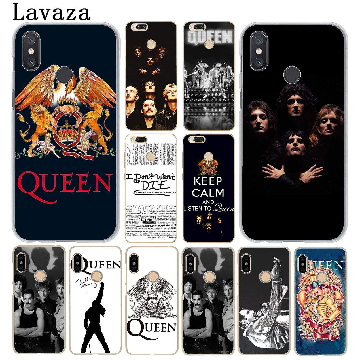 

Lavaza Queen Rock Group Phone Case for Xiaomi MI 9 9T A3 Pro CC9 CC9E 8 SE A2 Lite A1 pocophone f1 6 6X 5S 5X MAX 3