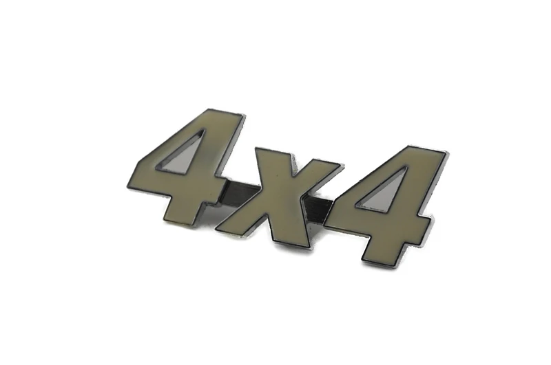 Металлическая + алюминиевая 3D 4x4 Автомобильная наклейка с объемом двигателя s