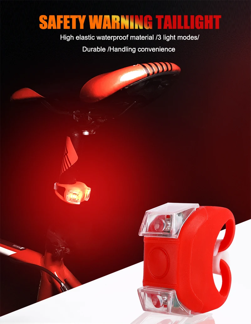 Cheap WEST BIKING Waterproof Silicone Bicycle Light Mini Cyling Front Light Warning Safety Rear Tail light Lamp Bike Taillight Lamp 0 Cheap WEST BIKING Waterproof Silicone Bicycle Light Mini Cyling Front Light Warning Safety Rear Tail light Lamp Bike Taillight Lamp 0