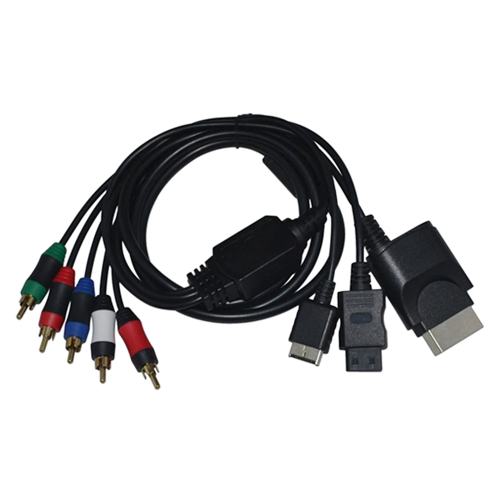 Xunbeifang Компонентный кабель HDTV Аудио Видео AV 5RCA кабель для nintendo wii для PS2/PS3/Xbox360/wii 1,8 m