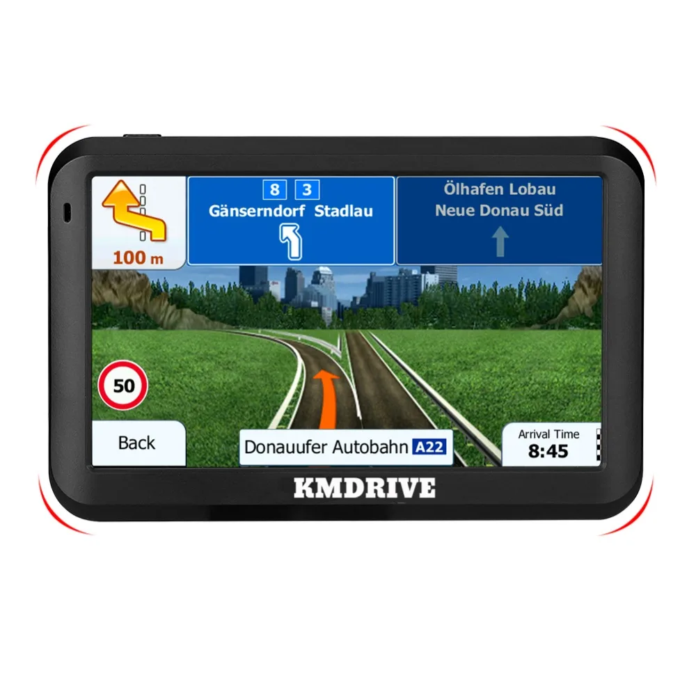 KMDRIVE 5 "Автомобильный грузовик GPS навигация Sat Nav FM 8 Гб MP3/MP4 плеер комплект