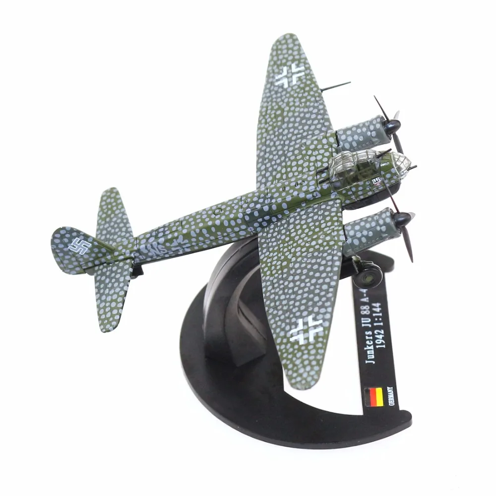 Литой под давлением военный самолет 1:144 Масштаб модели литой самолет коллекция подарок Junkers Ju-88A4 самолет игрушка модель для коллекции