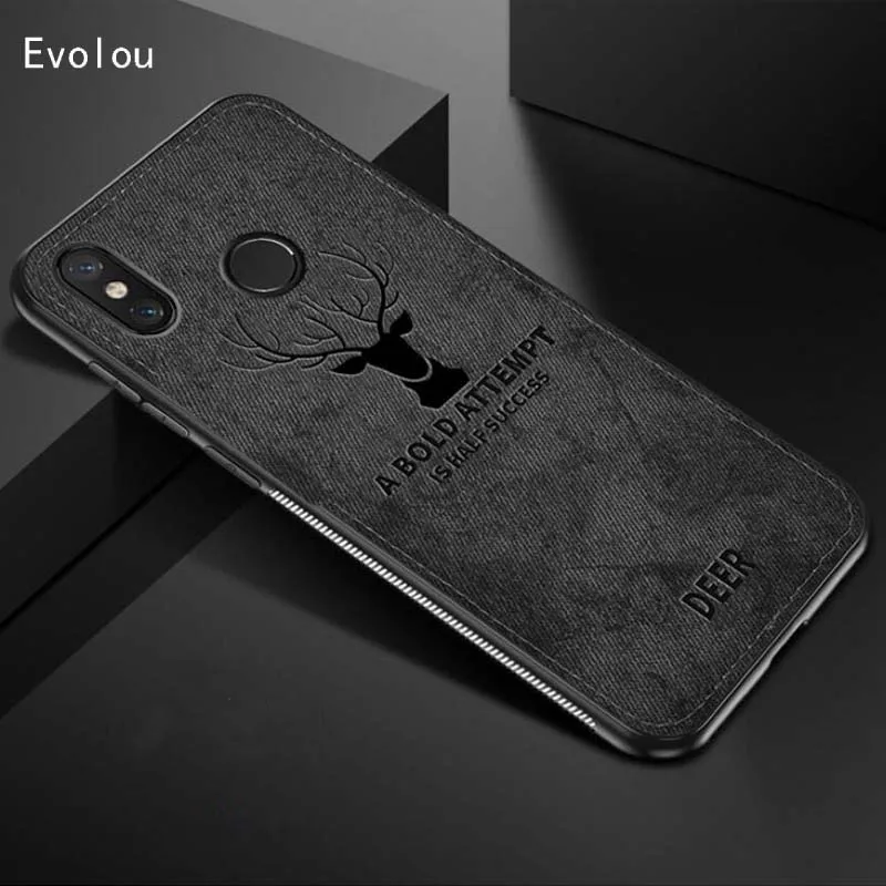 

For xiaomi redmi note 7 6 5 pro 6a case Cloth Distressed Hard Back Cover for redmi 7 5 plus 5A S2 phone cases Soft Frame Fabric