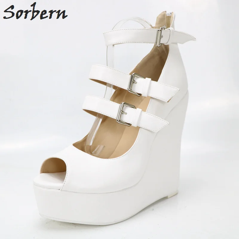 white wedge pumps women's
